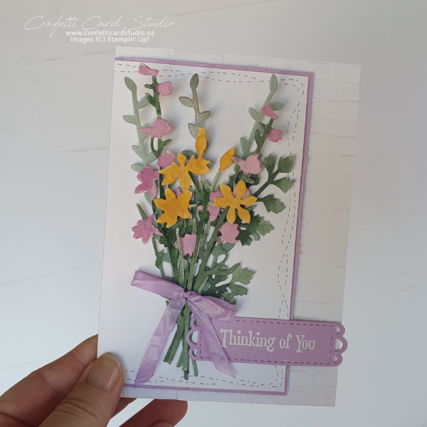 Quiet Meadow Wild Flowers Handmade Birthday Card