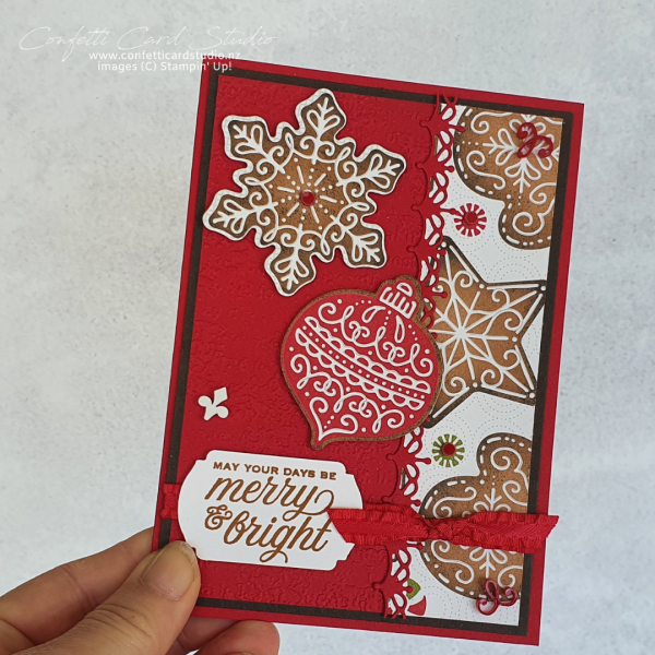 Frosted Gingerbread Christmas Card