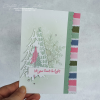 Mint & Pink Whimsical Christmas Card