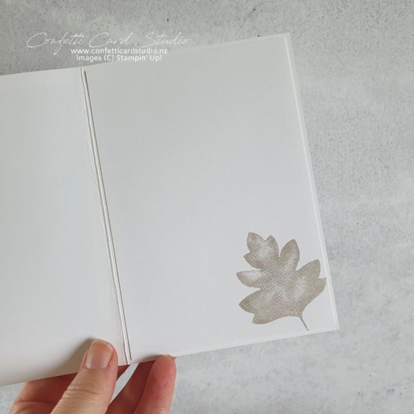 Leaf Elements Birthday Card Inside