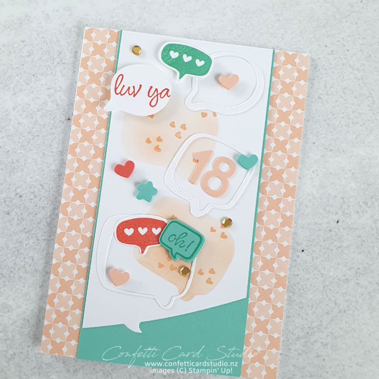 Read more about the article CONVERSATION BUBBLES HAPPY 18TH CARD