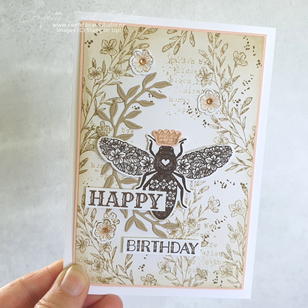 Vintage Queen Bee Birthday Card