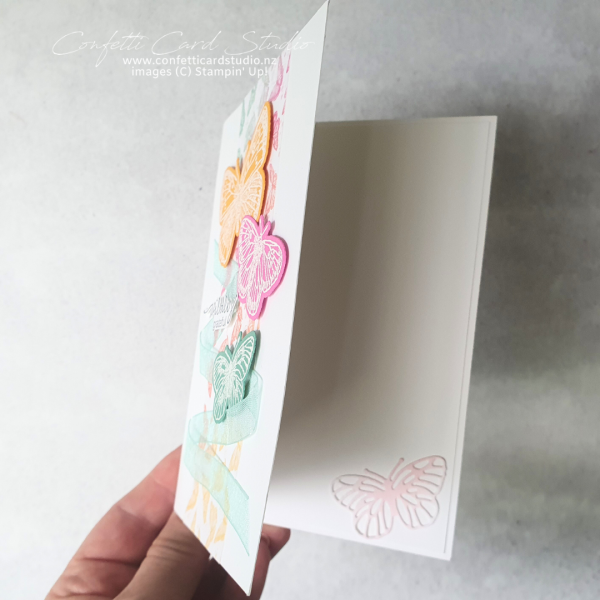 Butterfly Handmade Thank You Card Inside
