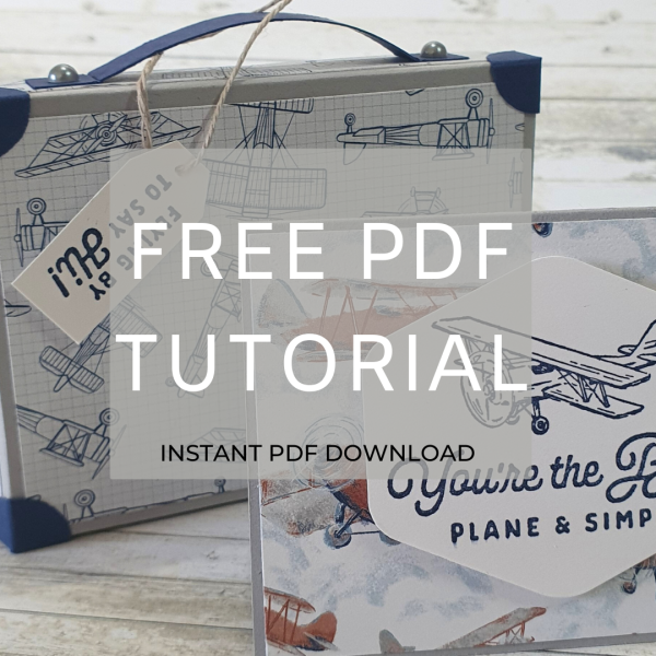 How To Make a Suitcase and Card with Stampin' Up! Take To The Sky Suite