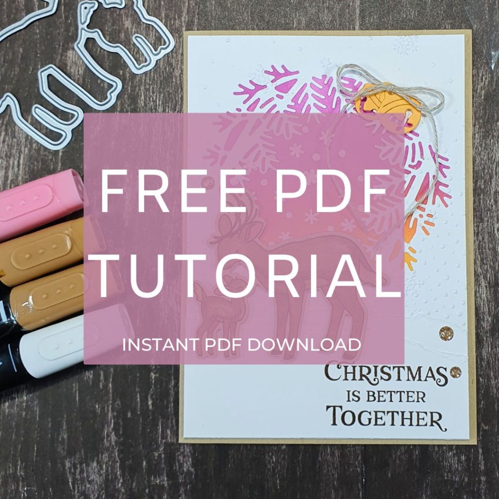 Emboss Resist Technique with Reindeer Fun - Confetti Card Studio