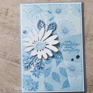 Read more about the article Cheerful Daisies Retiform Technique in Boho Blue