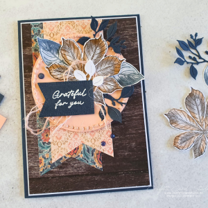 Artistic Leaves Layers & Texture Card Tutorial