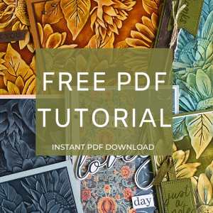 Sunflower 3D Embossing Folder Inking Techniques Tutorial