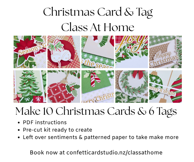 Christmas Cards & Tags Class At Home Graphic