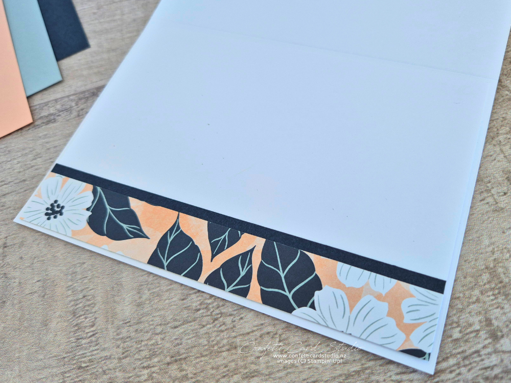 Inside the hanmade card use scrap