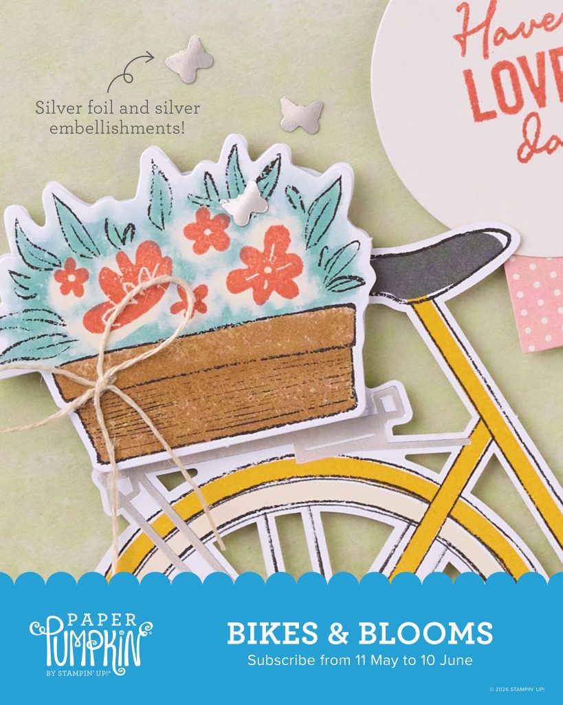 Bikes & Blooms Paper Pumpkin