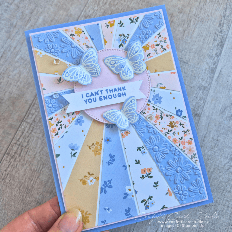 Read more about the article How to Create a Sunburst Background with Designer Series Paper